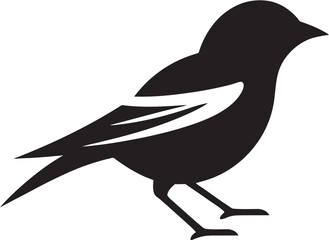 Artistic Flight of Freedom Feathered Elegance Vector Serenade Onyx Sparrow Marvel