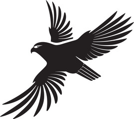 Elegant Black Emblem Subtle Aerial Charm Sculpted Serenade in the Skies Winged Marvel