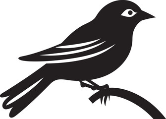 Obraz premium Sparrows Silhouette Iconic Serenity Beneath the Canopy Winged Majesty