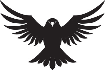 Obraz premium Raptors Prowess in Monochrome Midnight Charm Ebon Excellence in Flight Lethal Dominance