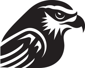 Sculpted Fury in Flight Dark Delightful Dominance Aerial Prowess of Onyx Raptor Majesty