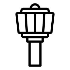 Control Tower black outline icon