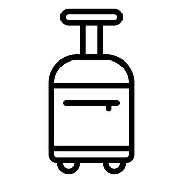 recommend clip art: Bag black outline icon