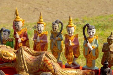 Spirit nats and other Buddhist figurine