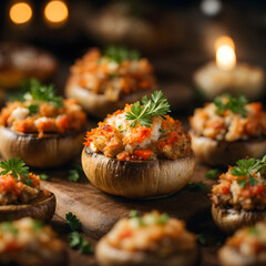 Crab Stuffed Mushrooms - Savory Seafood Delights