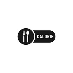 Calorie icon Vector or Calorie label Vector Isolated. Calorie label vector for apps, websites, product label, and more about calorie.