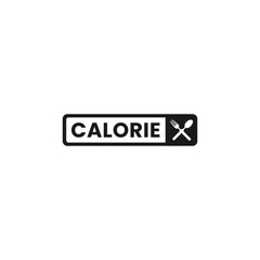 Calorie label vector or Calorie symbol Vector Isolated. Calorie symbol vector for apps, websites, product label, and more about calorie.