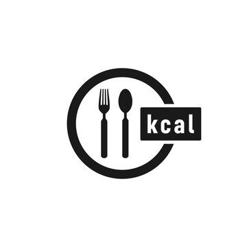 Kcal icon Vector or Calorie Icon Vector Isolated. Kcal icon vector for apps, websites, product label, and more about calorie.