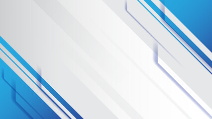 Obraz premium abstract blue and white background with diagonal stripes. vector illustration