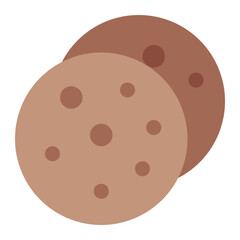 Cookies color flat icon