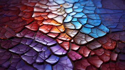 Abstrakter futuristischer Hintergrund in bunten Elemente Motiv f&uuml;r Webdesign und Drucksachen als Vorlage in Querformat f&uuml;r Banner, ai generativ