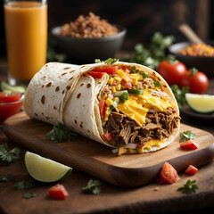 Pulled Pork Breakfast Burrito - A Hearty Morning Delight