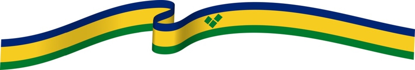Saint Vincent and the Grenadines Flag Ribbon