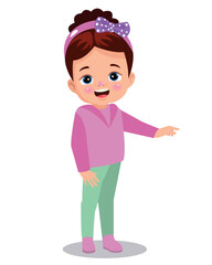 vector illustration of students in different postures