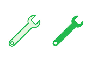 Wrench icon set. repair icon vector. tools icon vector
