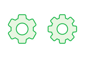 setting Icon set. Cog settings Icon Symbol
