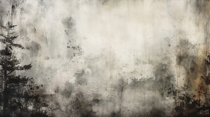 a watercolor background with a grunge aesthetic, incorporating rough splatters and gritty charcoal tones.
