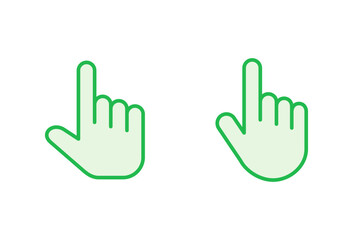 Hand cursor icon set. cursor icon vector. hand cursor icon click