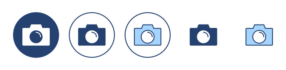 Camera icon vector. photo camera sign and symbol. photography icon. - obrazy, fototapety, plakaty