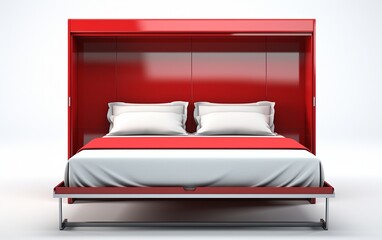 Murphy Bed on the White Background