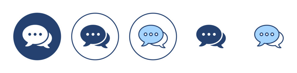 Chat icon vector. speech bubble sign and symbol. comment icon. message