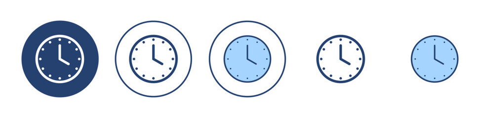 Clock icon vector. Time sign and symbol. watch icon