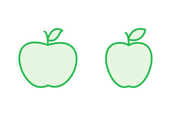 Apple icon set. Apple vector icon. apple symbols for your web design.