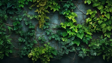 Design an abstract artwork that combines organic elements like leaves and vines into a textured, botanical composition.