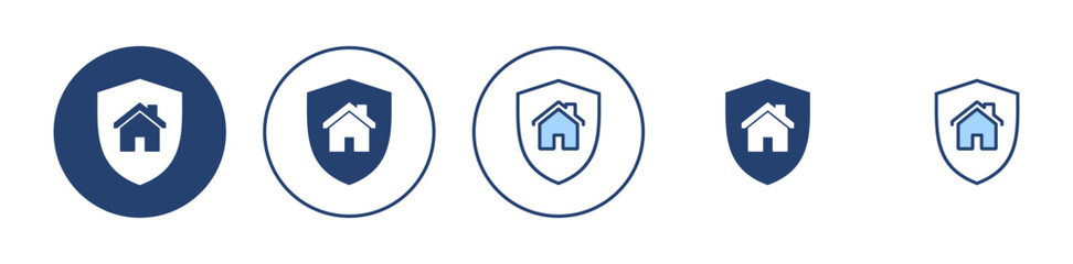 house insurance icon vector. house protection sign and symbol