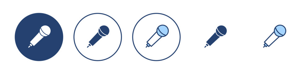 Microphone icon vector. karaoke sign and symbol