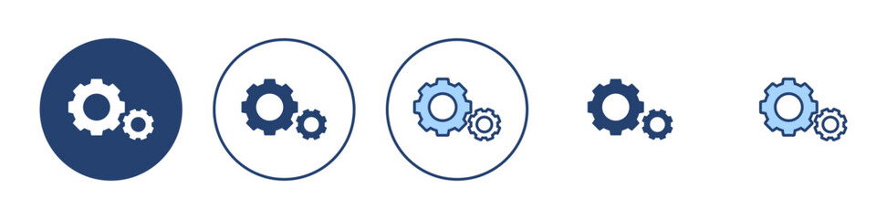 Setting icon vector. Cog sign and symbol. Gear Sign