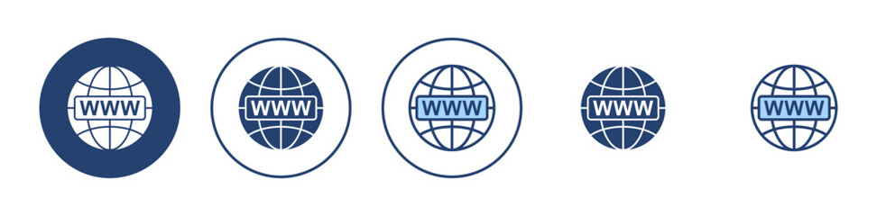 Web icon vector. go to web sign and symbol. web click icon. Global search icon