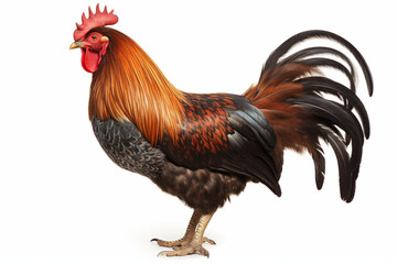 Fototapeta premium Jamaican rooster isolated on white background