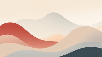 Generate a tranquil minimalist abstract background inspired by the concept of mindfulness.
