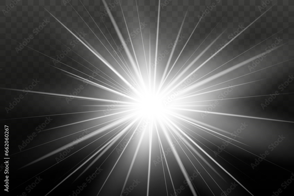 Wall mural vector illustration of abstract flare light rays