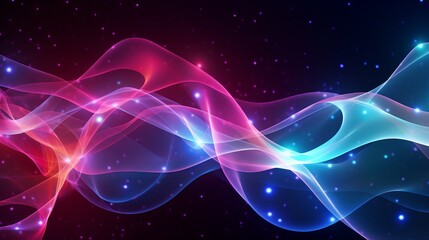 Fototapeta premium A galactic fantasy illustration with beautiful colors. Generative AI. 
