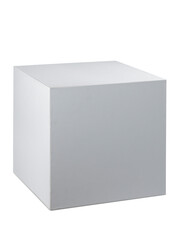 blank packaging white paper cardboard box, transparent background