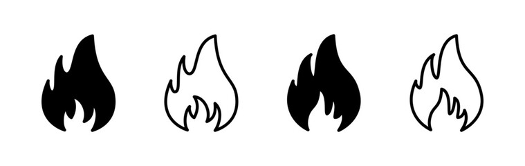 Fire icon vector. fire flame icon