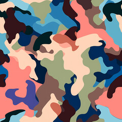Camouflage pattern, seamless. Camo is classic and modern at the same time!