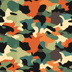 Camouflage pattern, seamless. Camo is classic and modern at the same time!