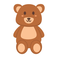 Fototapeta premium cute brown teddy bear illustration