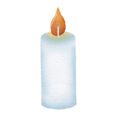candle isolated on white