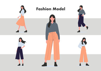 日本人のファッションモデル