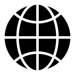 globe glyph icon