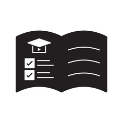 E-learning Black Fill icon set. Online education Elements icon set. Online tuition, e-learning, video courses, Graduation, Education Modern. Black Fill Icon for online Icon, ....