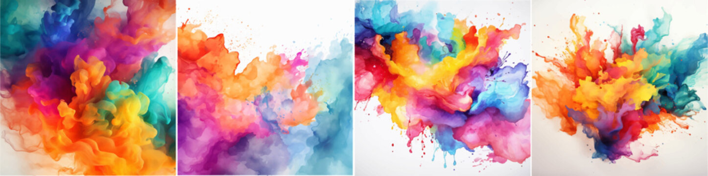 splatter messy stain color explosion ink spray stroke dye splash fantasy vibrant rough textured