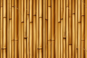 Background with bamboo pattern on both sides. Generative AI