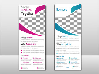 template Business Roll Up Banner vector Modern Creative clean and corporate design. X pull up,  Stand, pop up  vector minimal banner for marketing and advertising