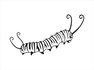 caterpillar vector with antenna