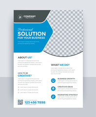 professional business flyer design, simple corporate leaflet flier design